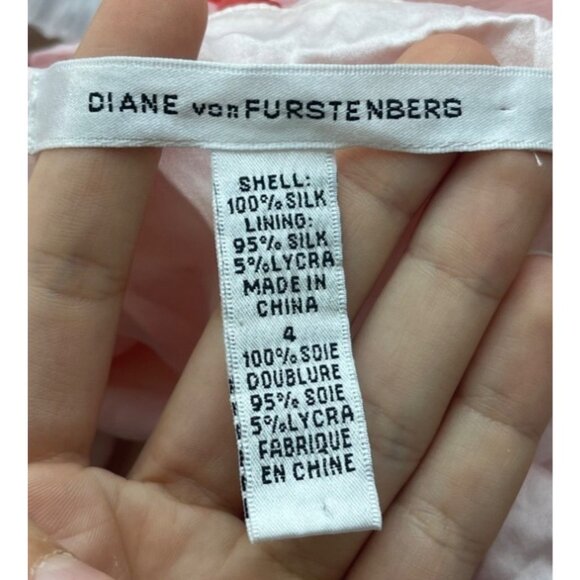 Diane VonFurstenberg 100% Silk Babydoll Slip Dress Size 4 Y2K ASO Paris Hilton - Picture 8 of 9